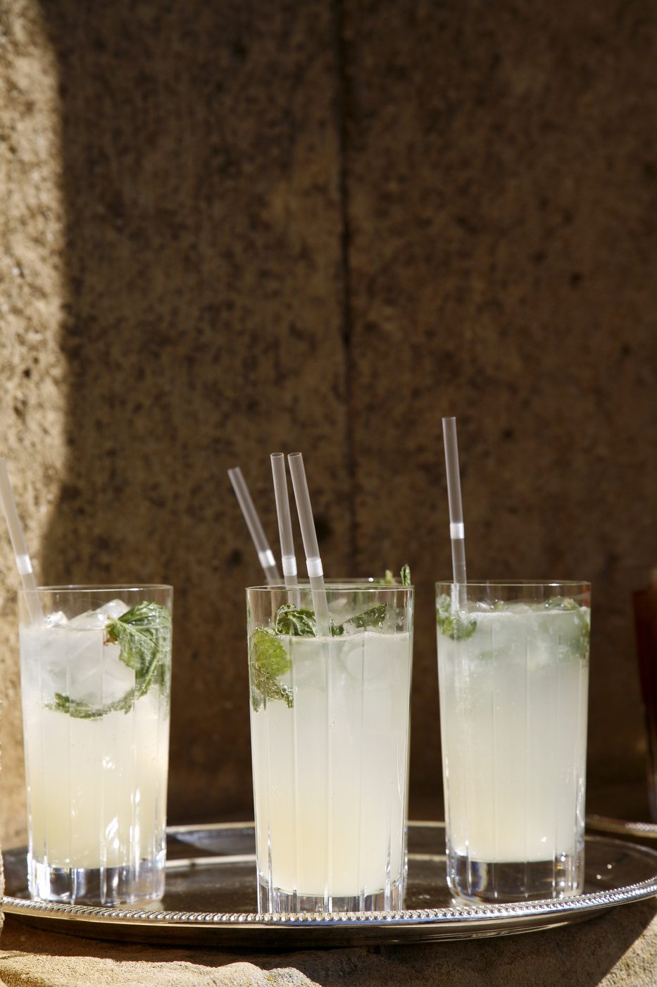 An elderflower spritzer